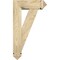 Ekena Millwork Traditional Arts and Crafts Rough Sawn Bracket w/ Offset Brace, Douglas Fir, 6"W x 16"D x 28"H BKT0604X16X28TRA03RDF - alternate 3